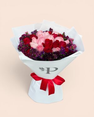24 rosas combinadas con leticia
