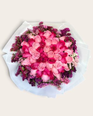 50 rosas combinadas con leticia
