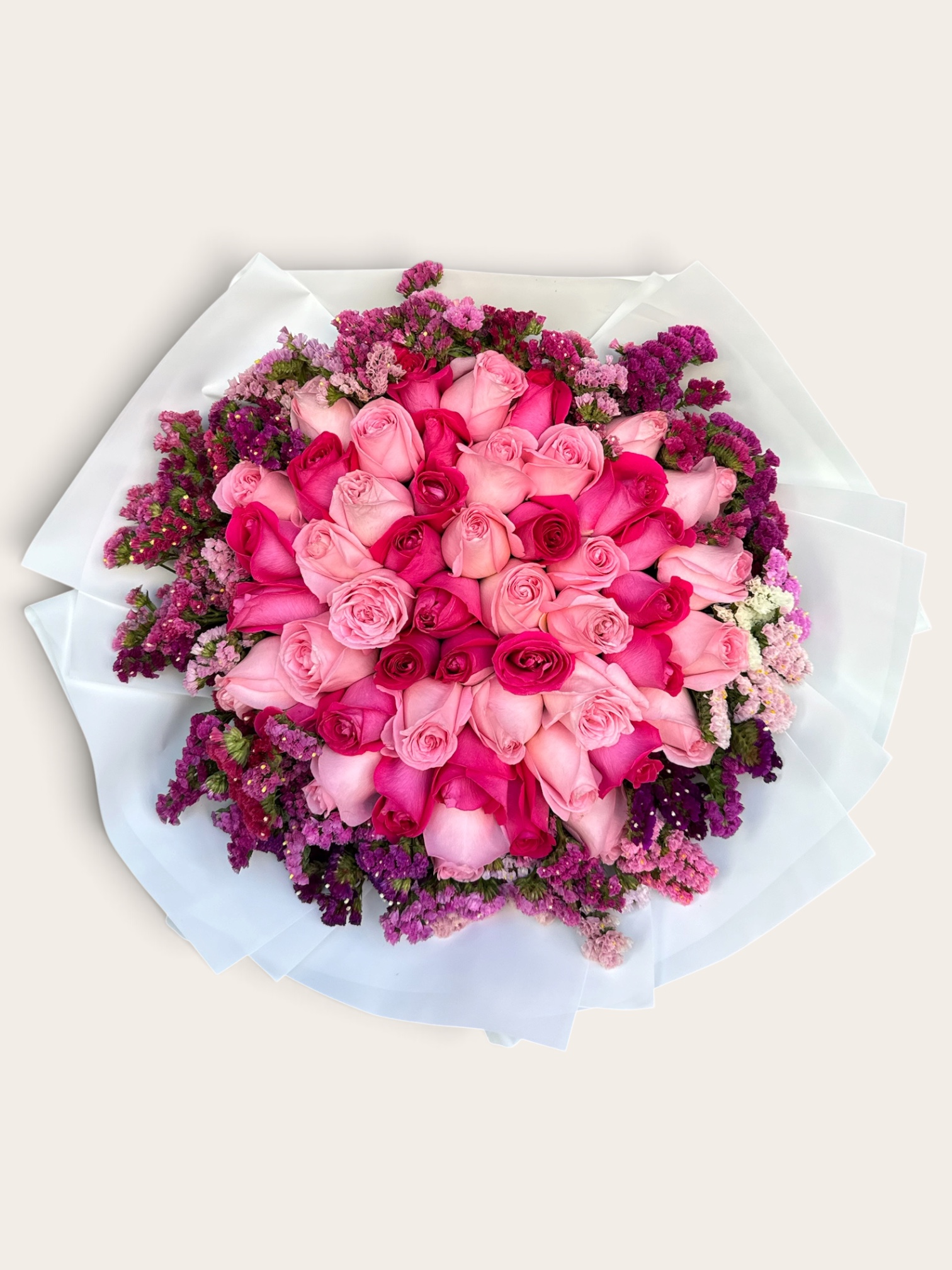 50 rosas combinadas con leticia