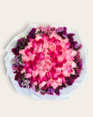 75 rosas combinadas con leticia