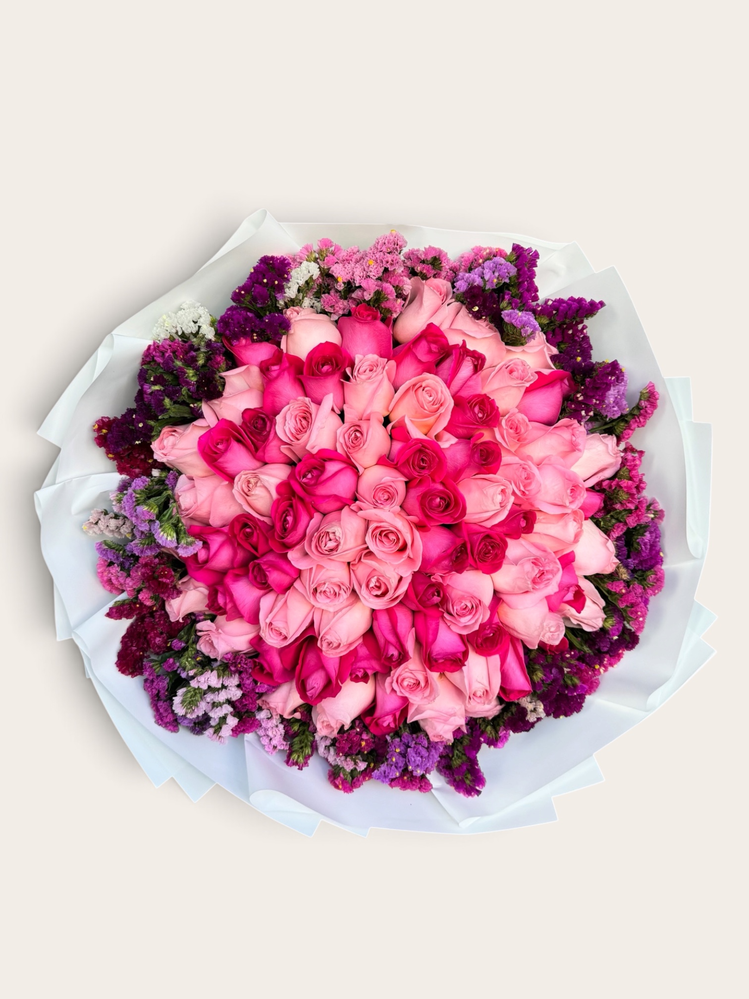75 rosas combinadas con leticia