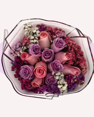 12 rosas combinadas con leticia