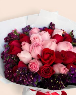 24 rosas combinadas con leticia