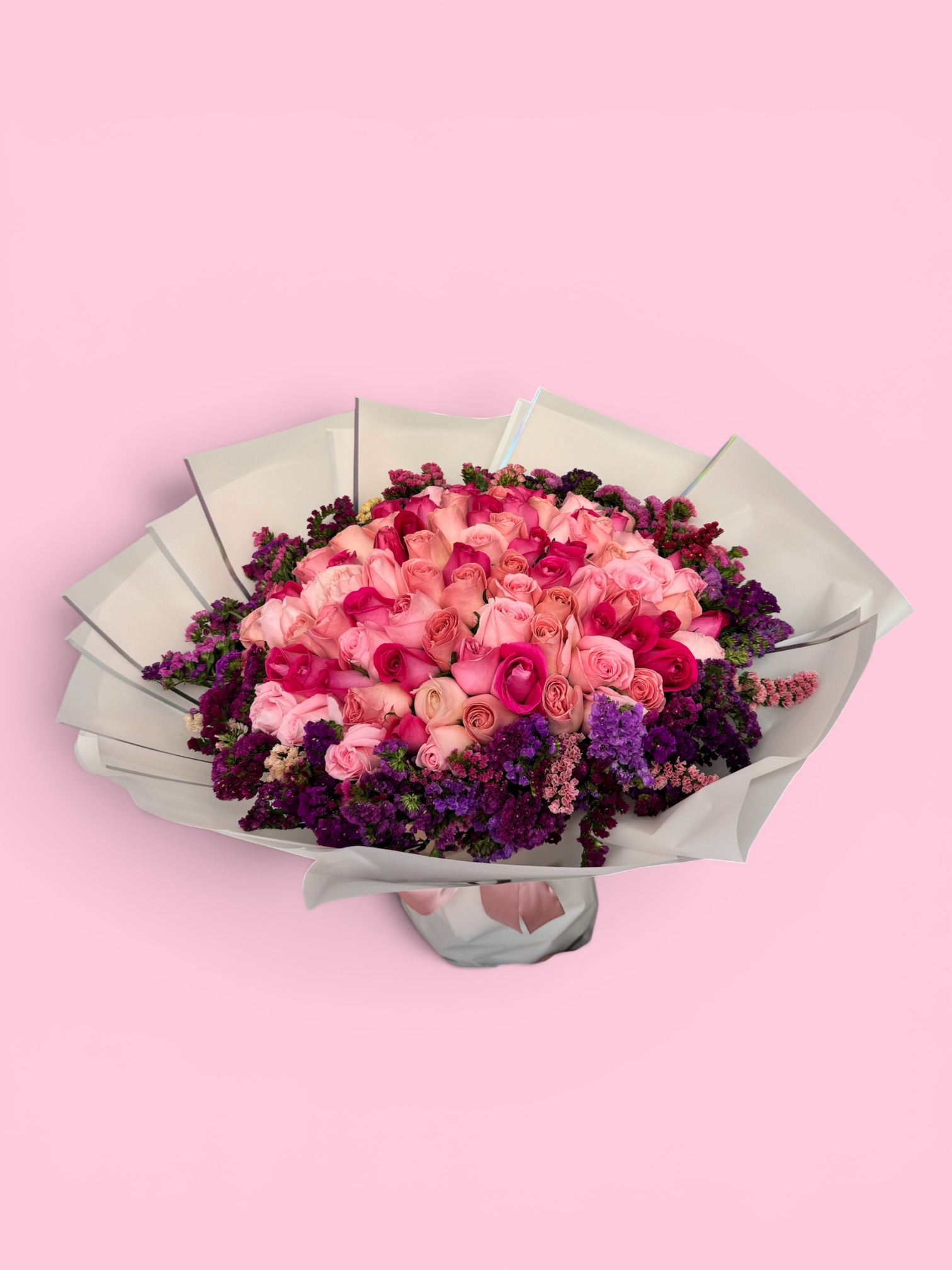 100 rosas combinadas con leticia