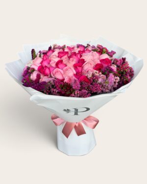 50 rosas combinadas con leticia