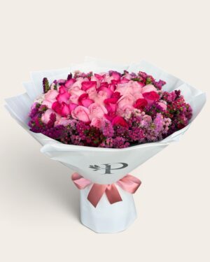 75 rosas combinadas con leticia