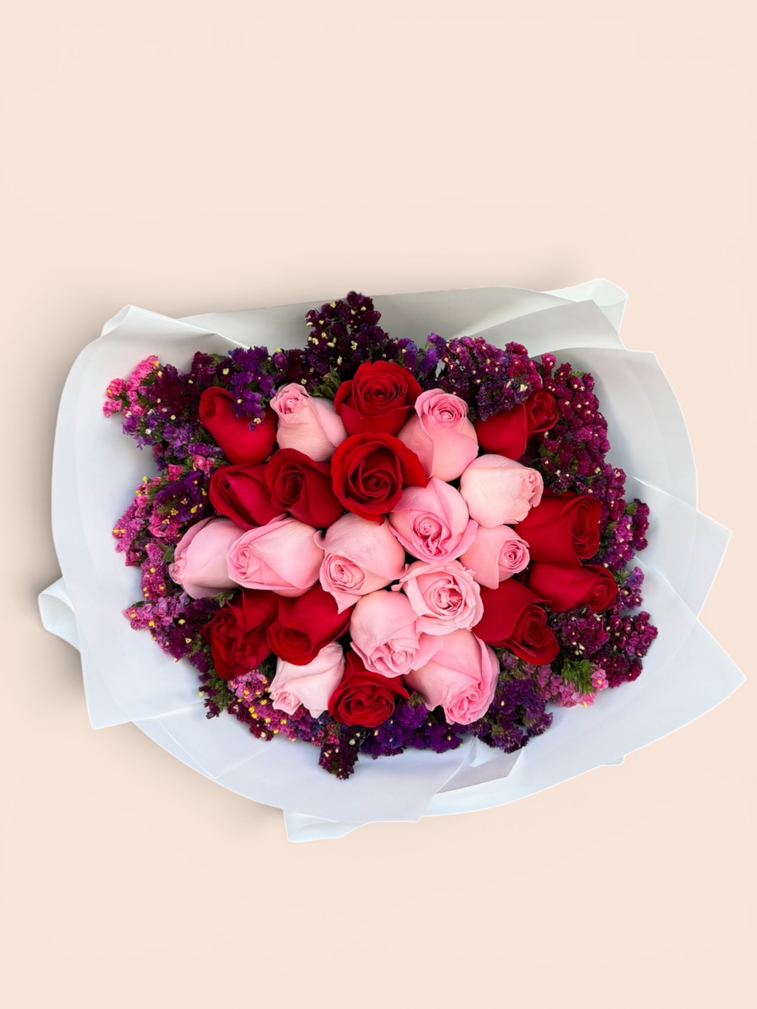 24 rosas combinadas con leticia - Imagen 3