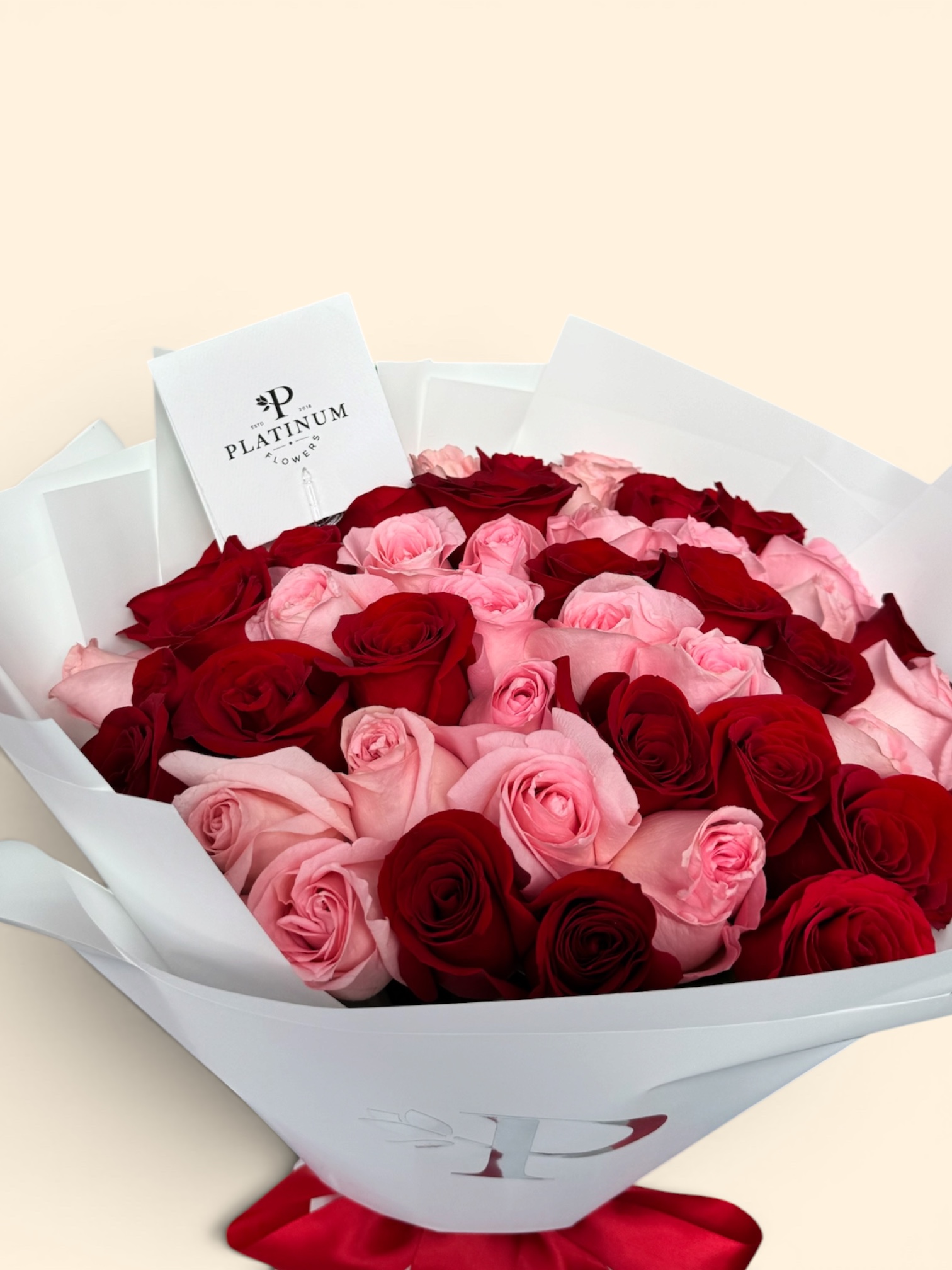 50 rosas combinadas - Imagen 3