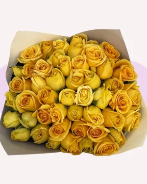50 rosas amarillas