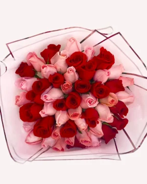 50 rosas combinadas