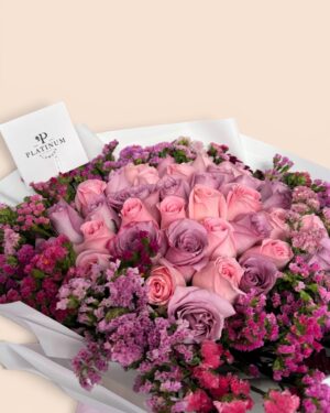 36 rosas de colores pasteles con leticia