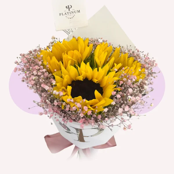 3 girasoles con gybso