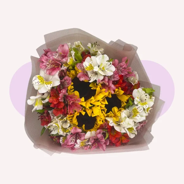 Mix de flores con girasoles