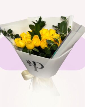 24 ROSAS AMARILLAS PLATINUM