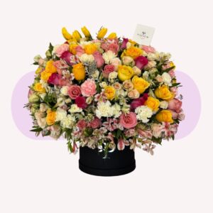 CILINDRO MIX DE FLORES GIGANTE