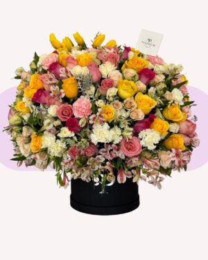 CILINDRO MIX DE FLORES GIGANTE