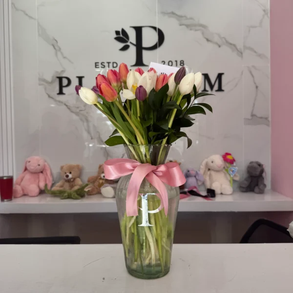 Jarron De 30 Tulipanes - Imagen 2