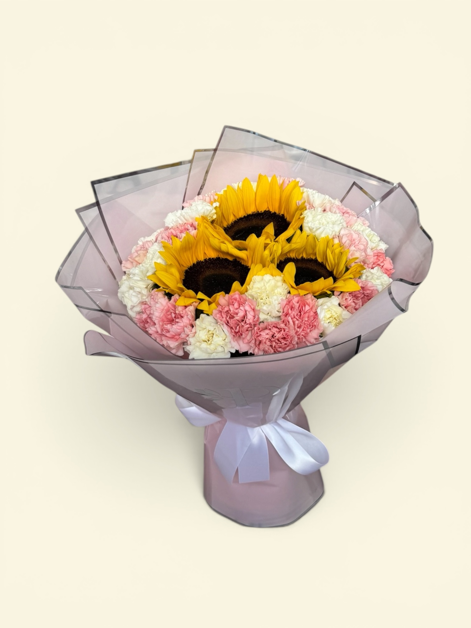 3 girasoles con claveles - Imagen 2