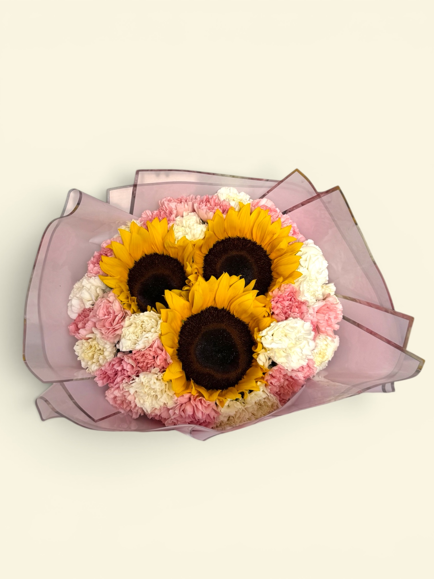 3 girasoles con claveles - Imagen 3