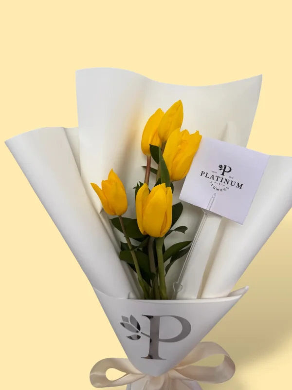 5 tulipanes amarillos platinum - Imagen 3