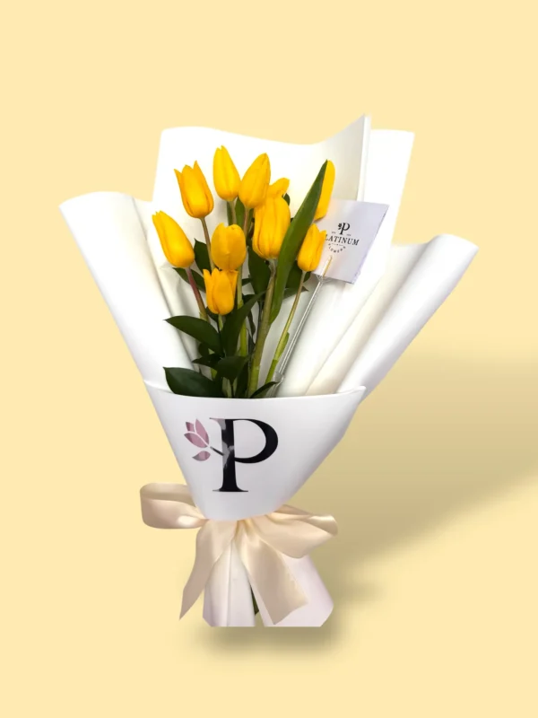 10 tulipanes amarillos platinum - Imagen 2