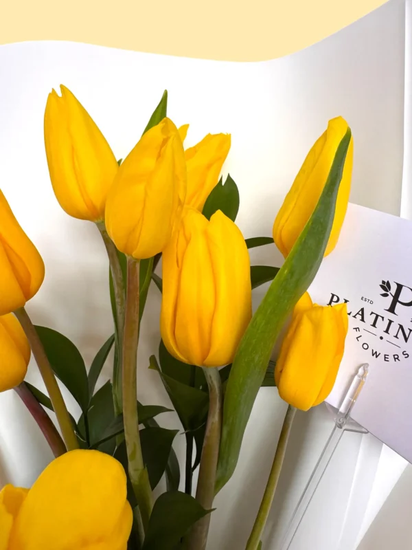 10 tulipanes amarillos platinum - Imagen 4