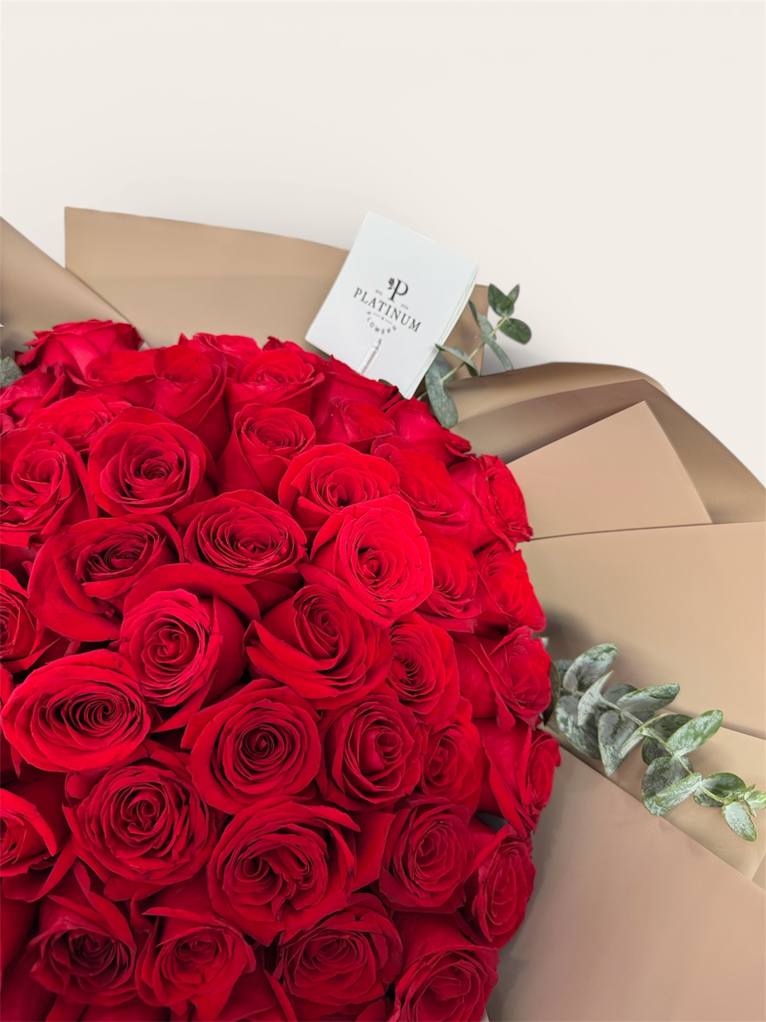 75 Rosas Rojas Platinum - Imagen 2